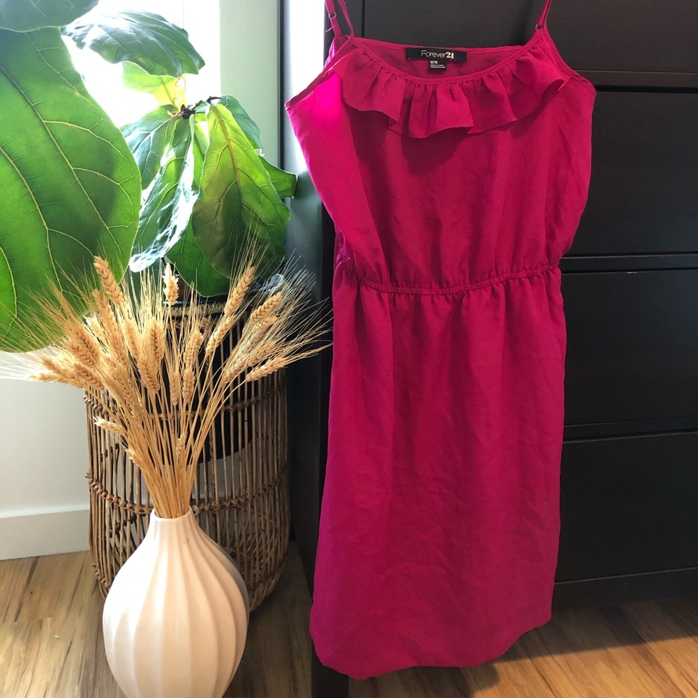 Magenta mini sundress